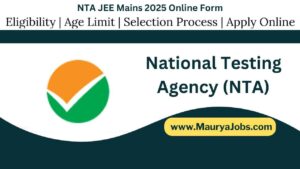 NTA JEE Mains 2025 Online Form