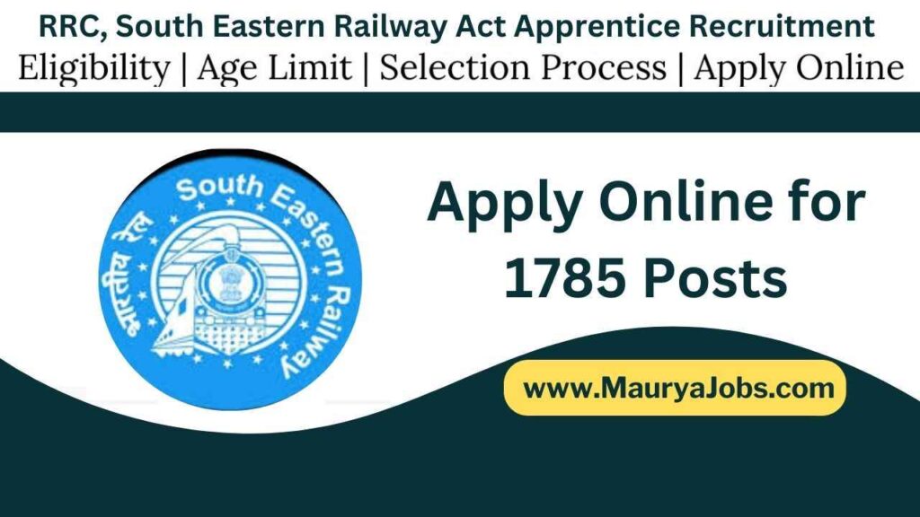 RRC, South Eastern Railway Act Apprentice Recruitment 2024