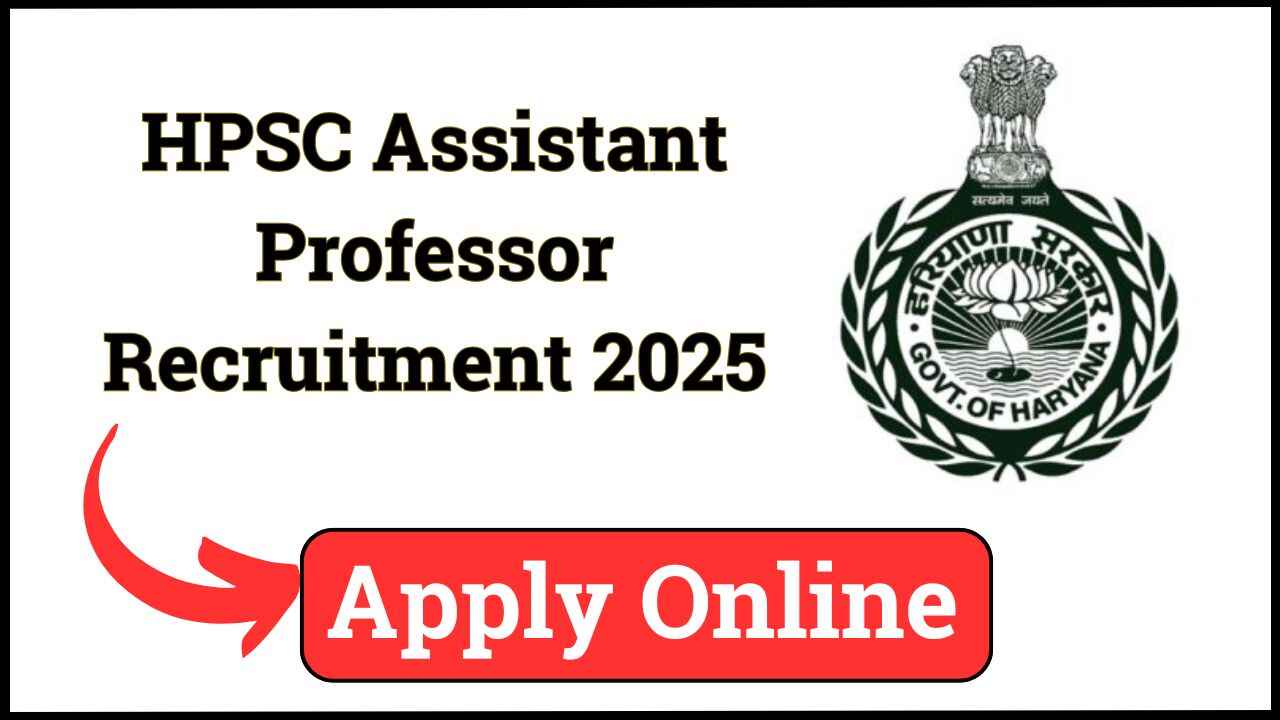 Haryana Assistant Professor Recruitment 2025