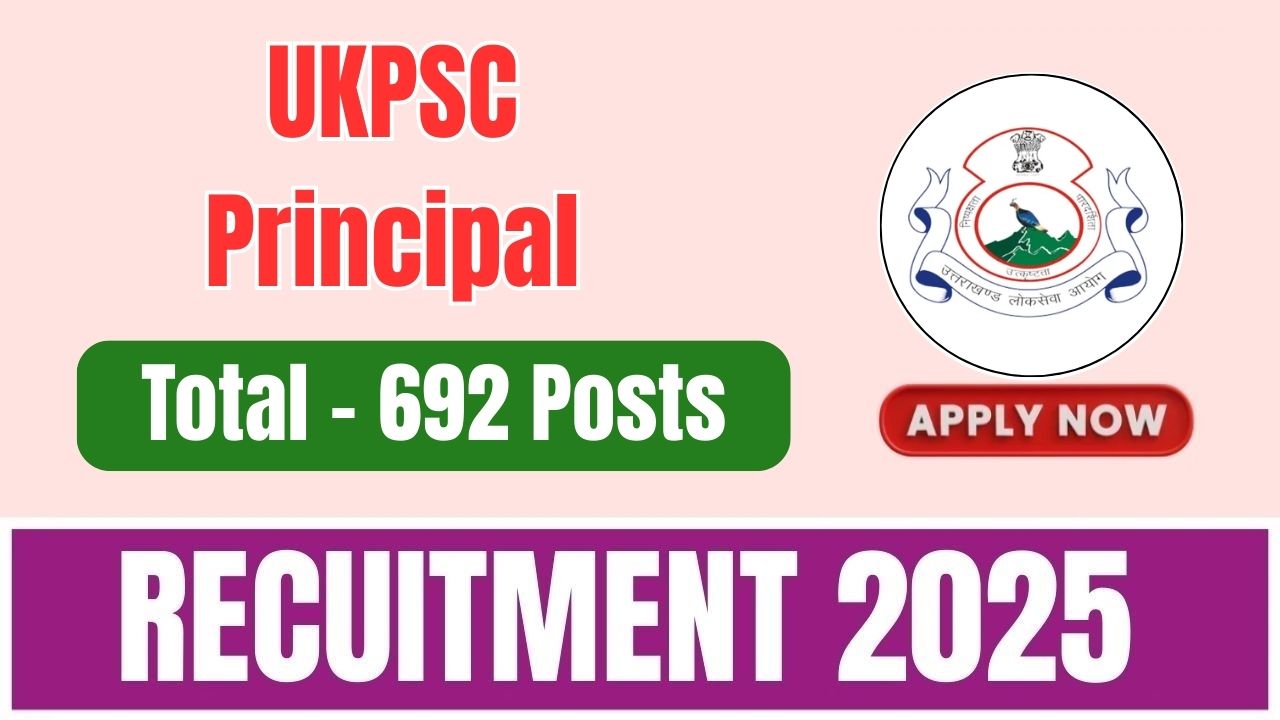 UKPSC Principal Recruitment 2025