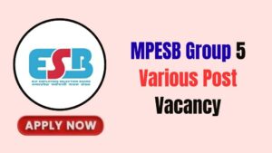MPESB Group 5 Various Post Recruitment 2026