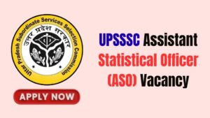 UPSSSC Assistant Statistical Officer Recruitment 2026