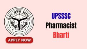 UPSSSC Pharmacist Recruitment 2026